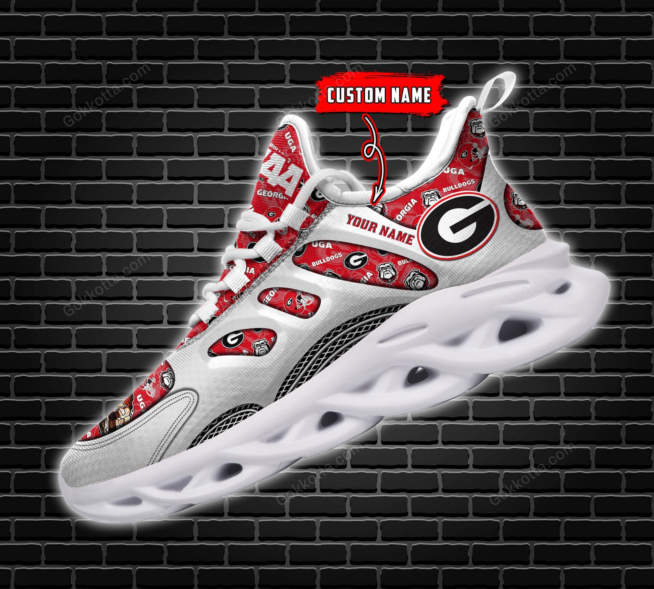 Georgia Bulldogs Personalized Max Soul Shoes THS21100108