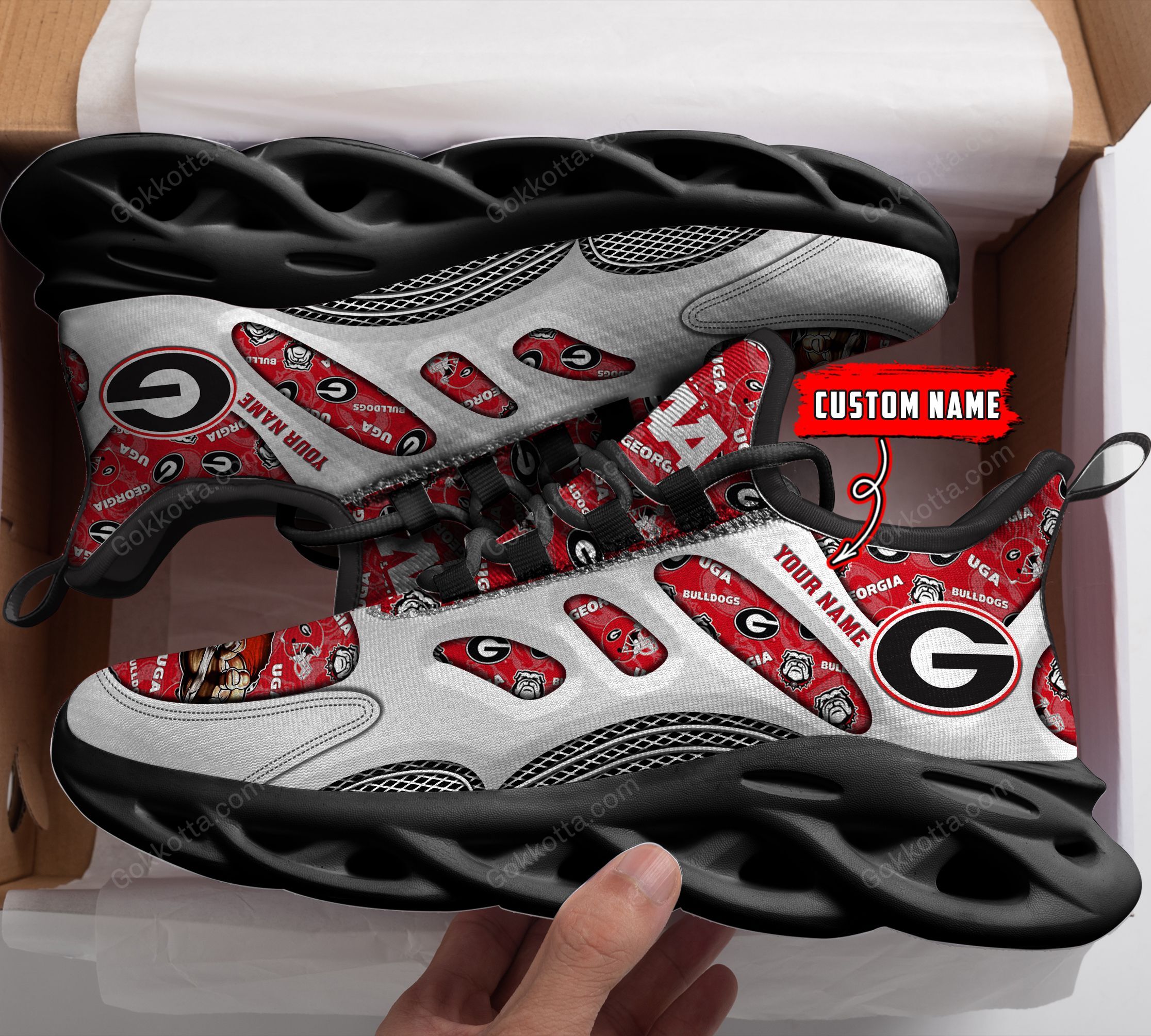 Georgia Bulldogs Personalized Max Soul Shoes THS21100108