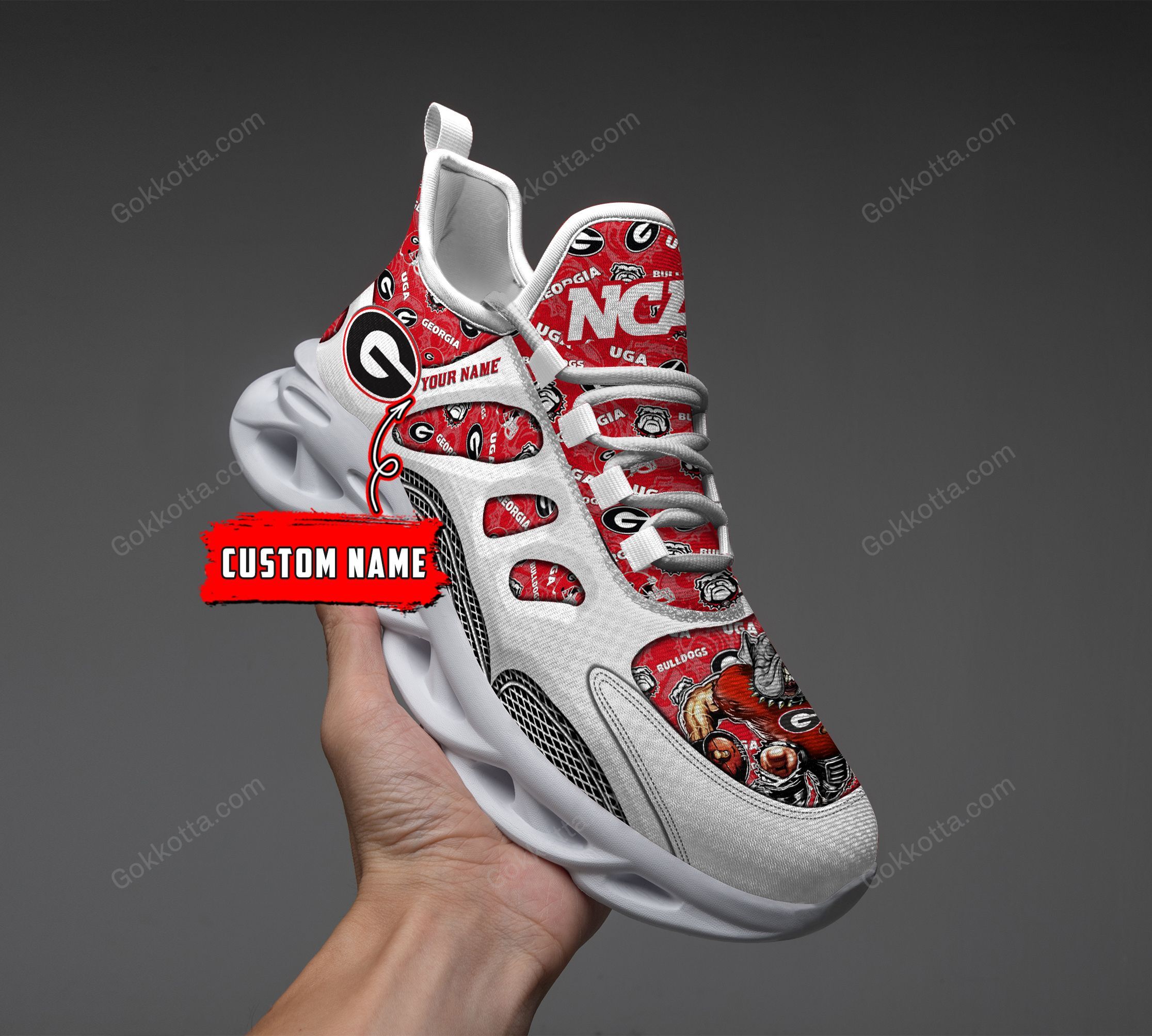 Georgia Bulldogs Personalized Max Soul Shoes THS21100108