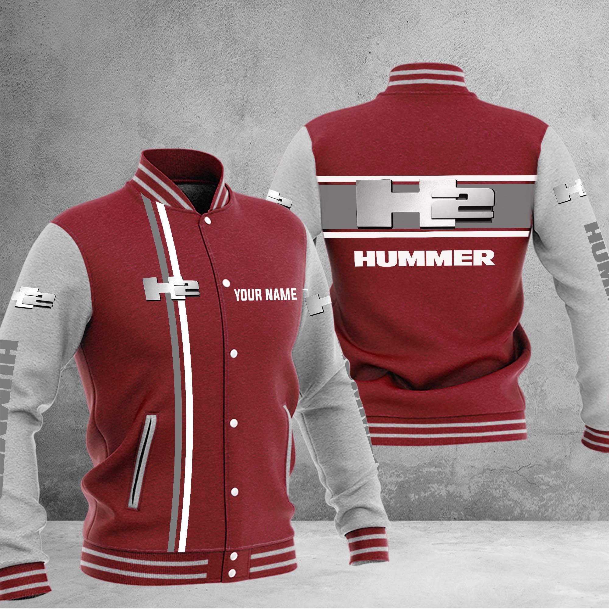 H2 Hummer Baseball Jacket