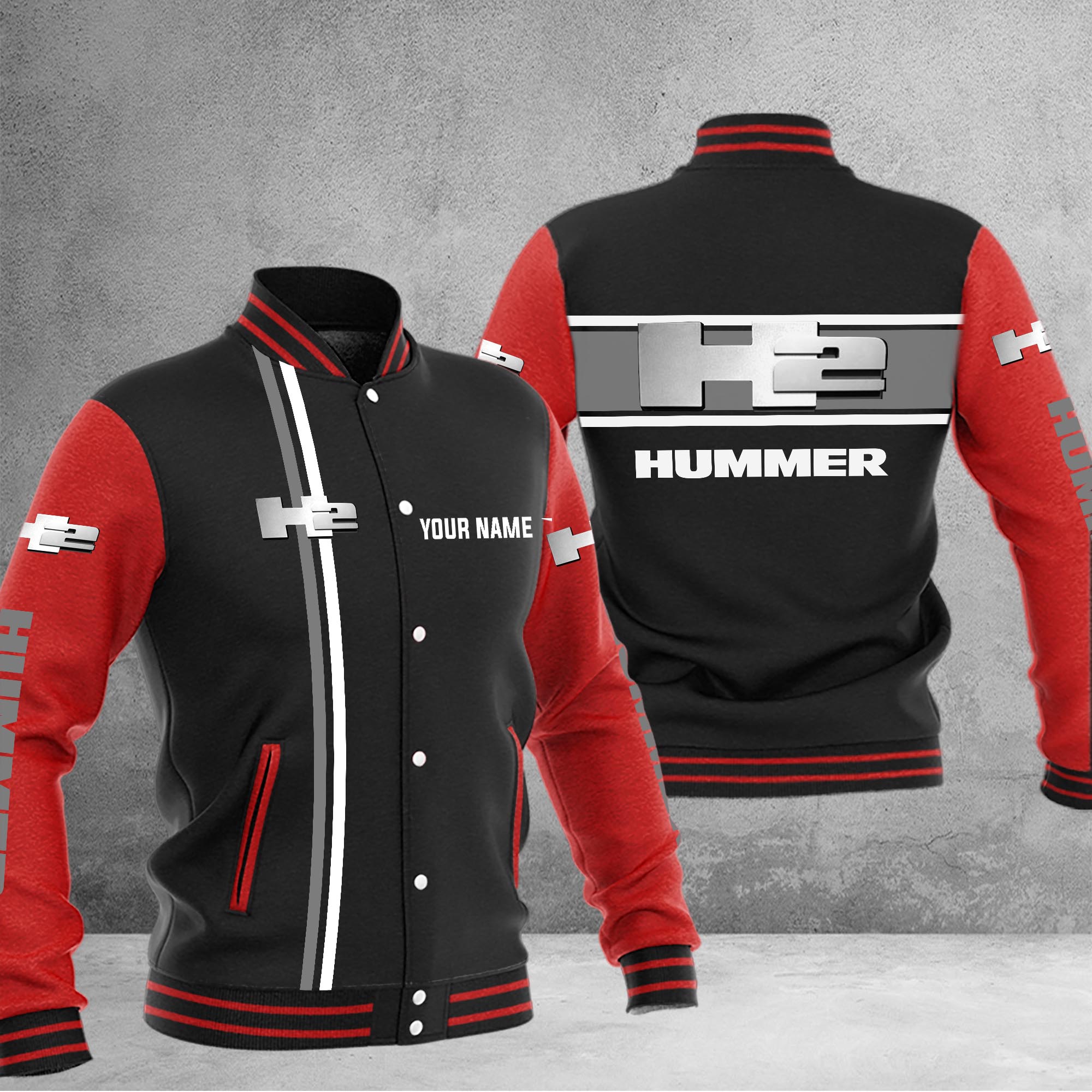H2 Hummer Baseball Jacket