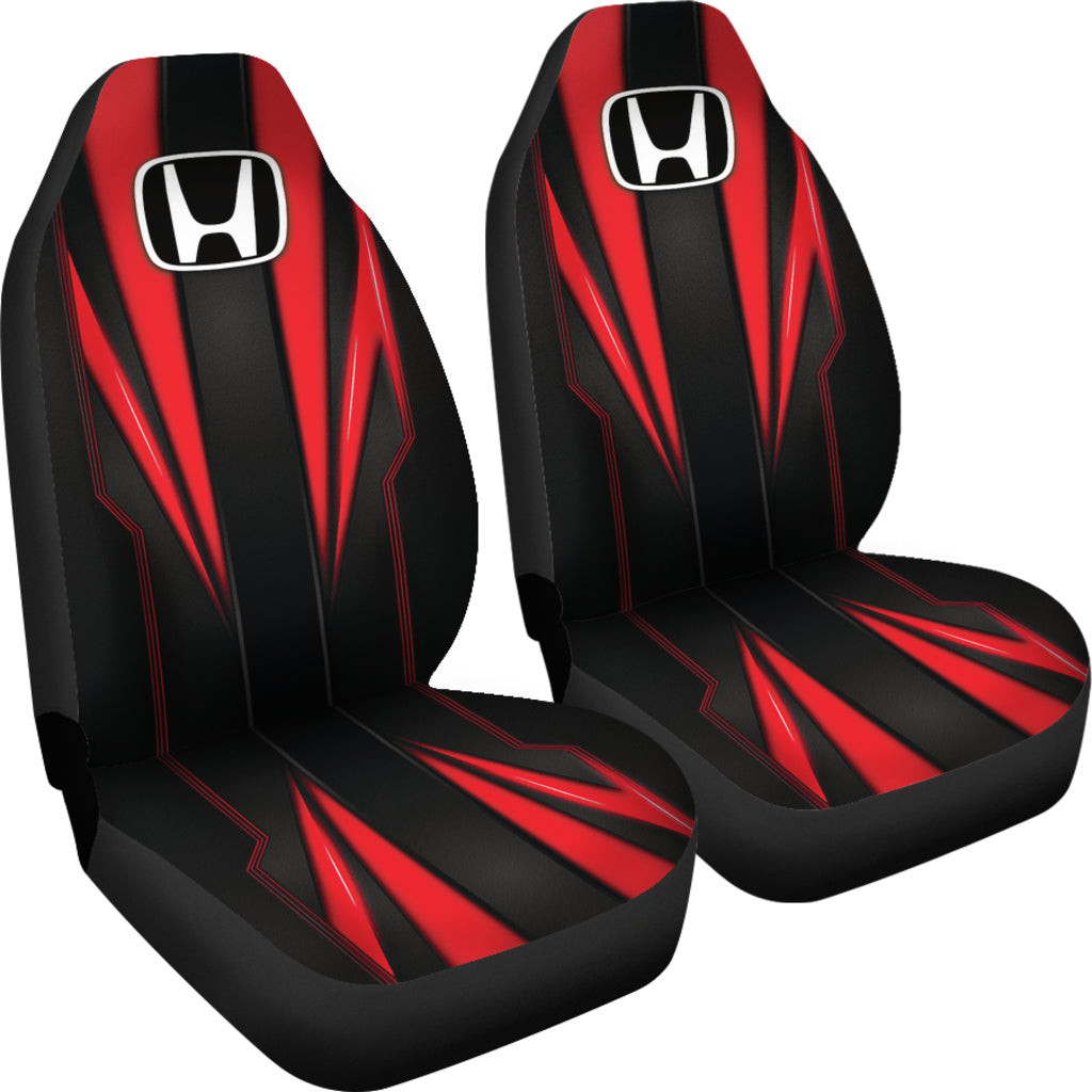 Honda Red Logo Car Seat Covers Metal Abstract Ph220913-20