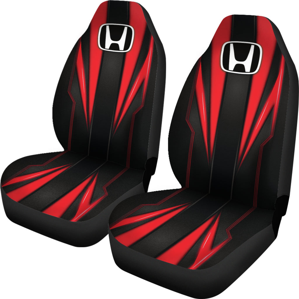 Honda Red Logo Car Seat Covers Metal Abstract Ph220913-20