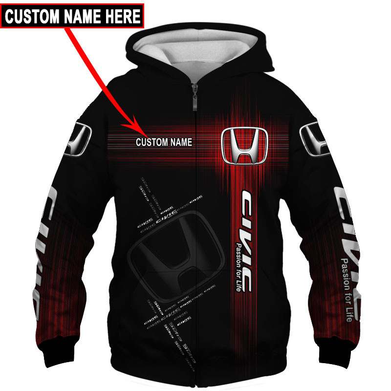 Honda Skull Tshirt, sweatshirt, Polo, Hawaiian, Hoodie 3D Apparel Full Printing Custom Name