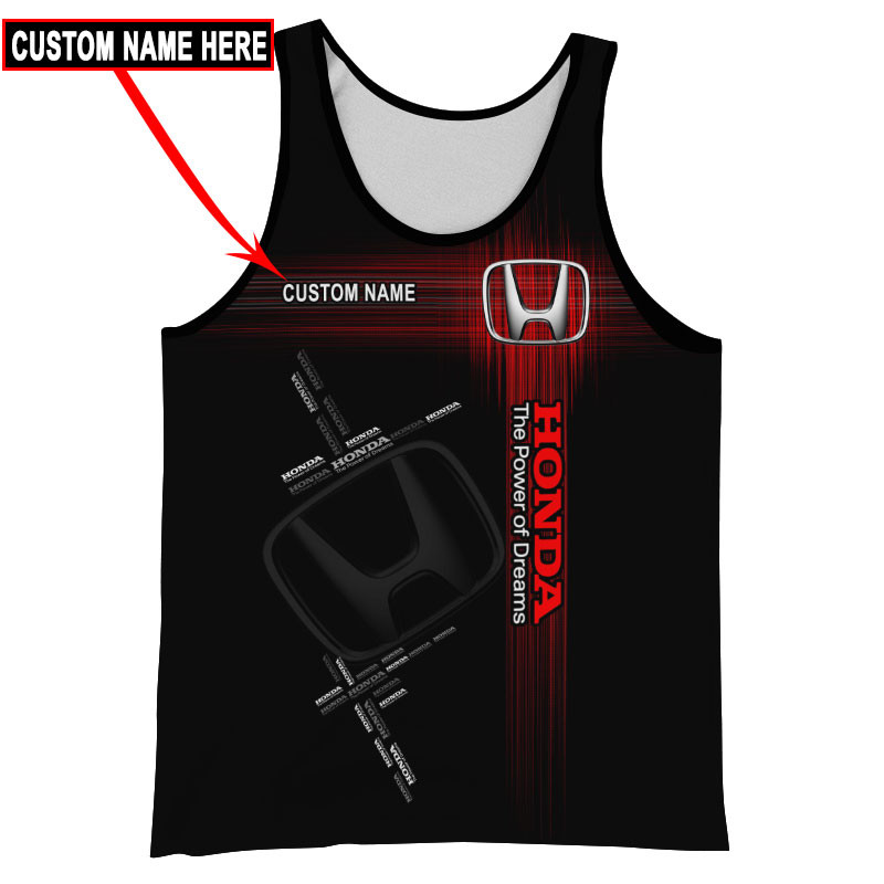 Honda Skull Tshirt, sweatshirt, Polo, Hawaiian, Hoodie 3D Apparel Full Printing Custom Name