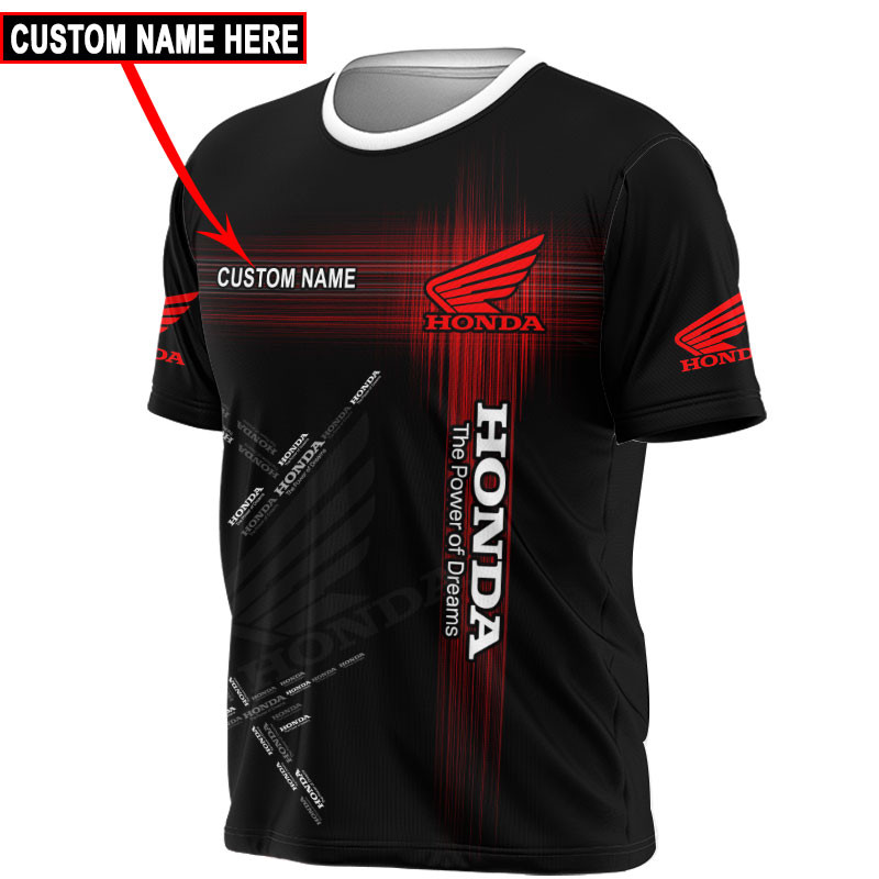 Honda Skull Tshirt, sweatshirt, Polo, Hawaiian, Hoodie 3D Apparel Full Printing Custom Name