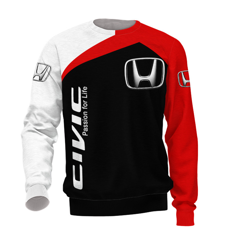 Honda t-shirt hoodie apparel 3D full printing