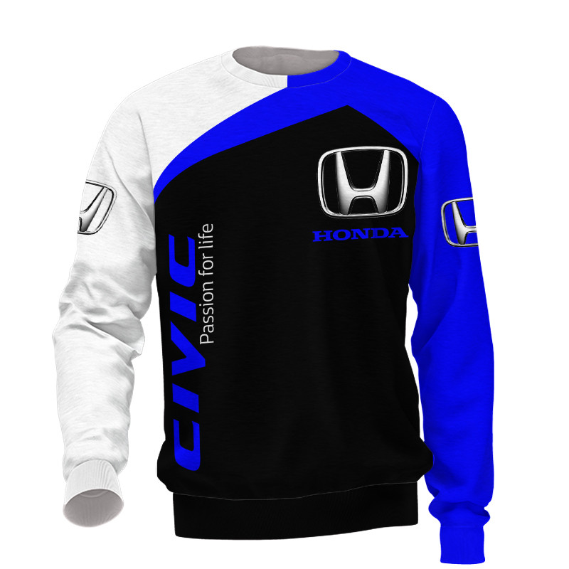 Honda t-shirt hoodie apparel 3D full printing