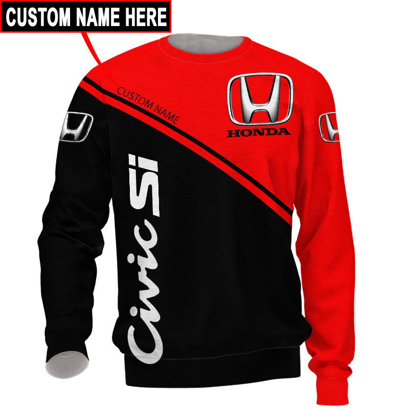Honda t-shirt hoodie apparel 3D full printing