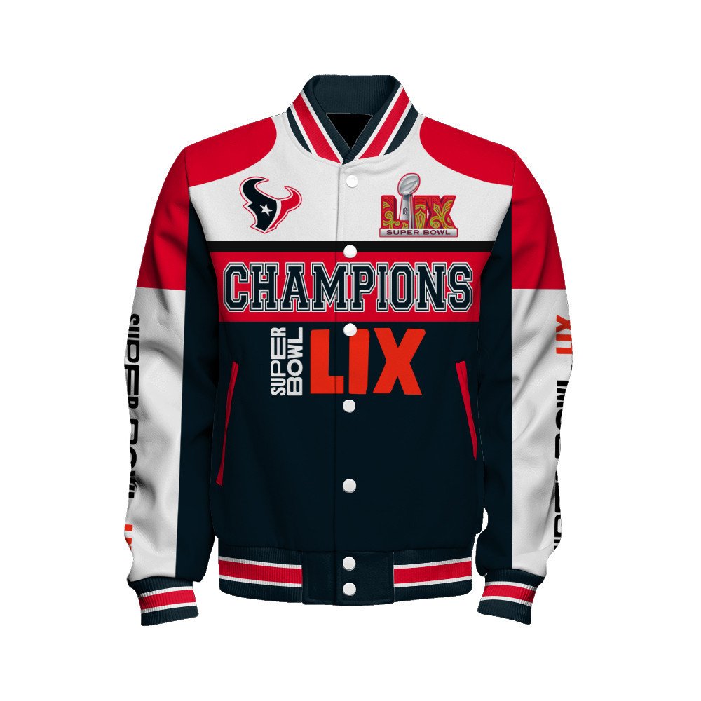 Houston Texans Super Bowl LIX 2025 Winning Spirit Varsity Jacket