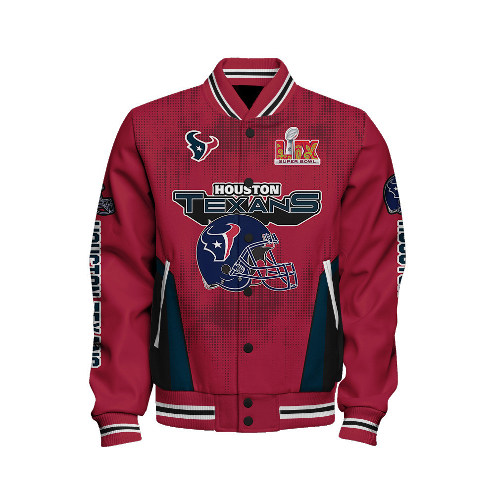 Houston Texans Super Bowl LIX Champions Feared Opponents Varsity Jacket