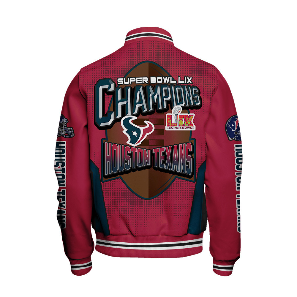 Houston Texans Super Bowl LIX Champions Feared Opponents Varsity Jacket