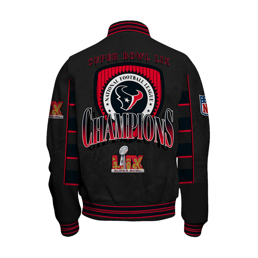 Houston Texans Super Bowl LIX Champion's Style Varsity Jacket