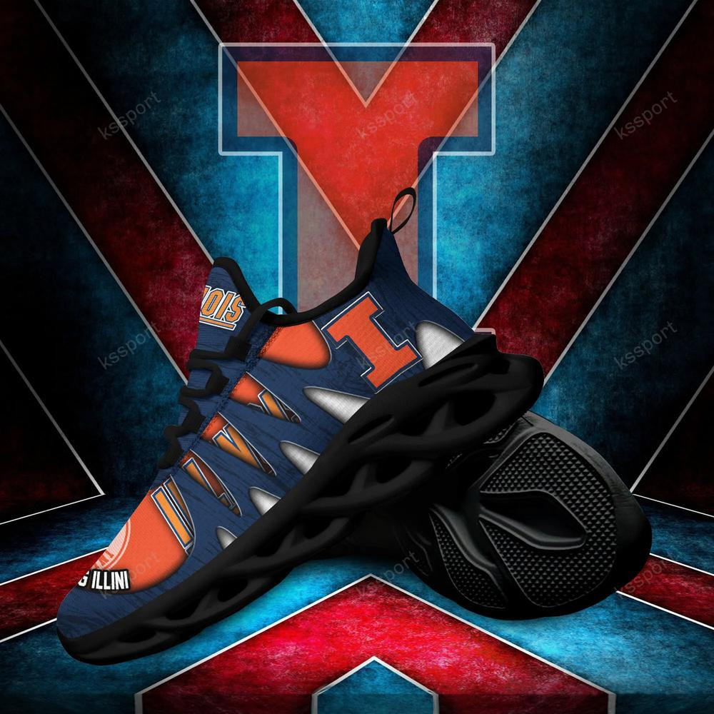 Illinois Fighting Illini Max Soul Shoes, Running Sneakers