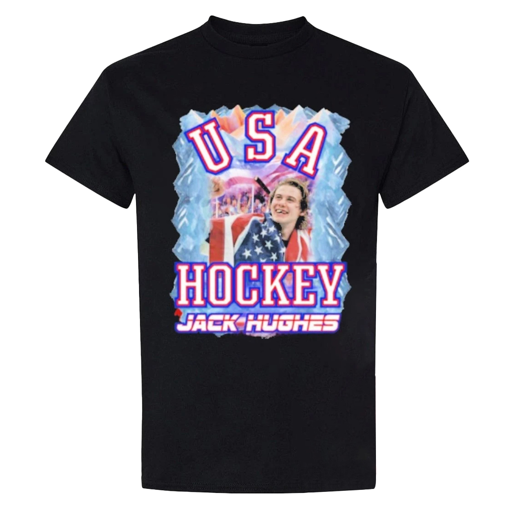 Jack Hughes USA Hockey Golden Goal 2026 T-Shirt