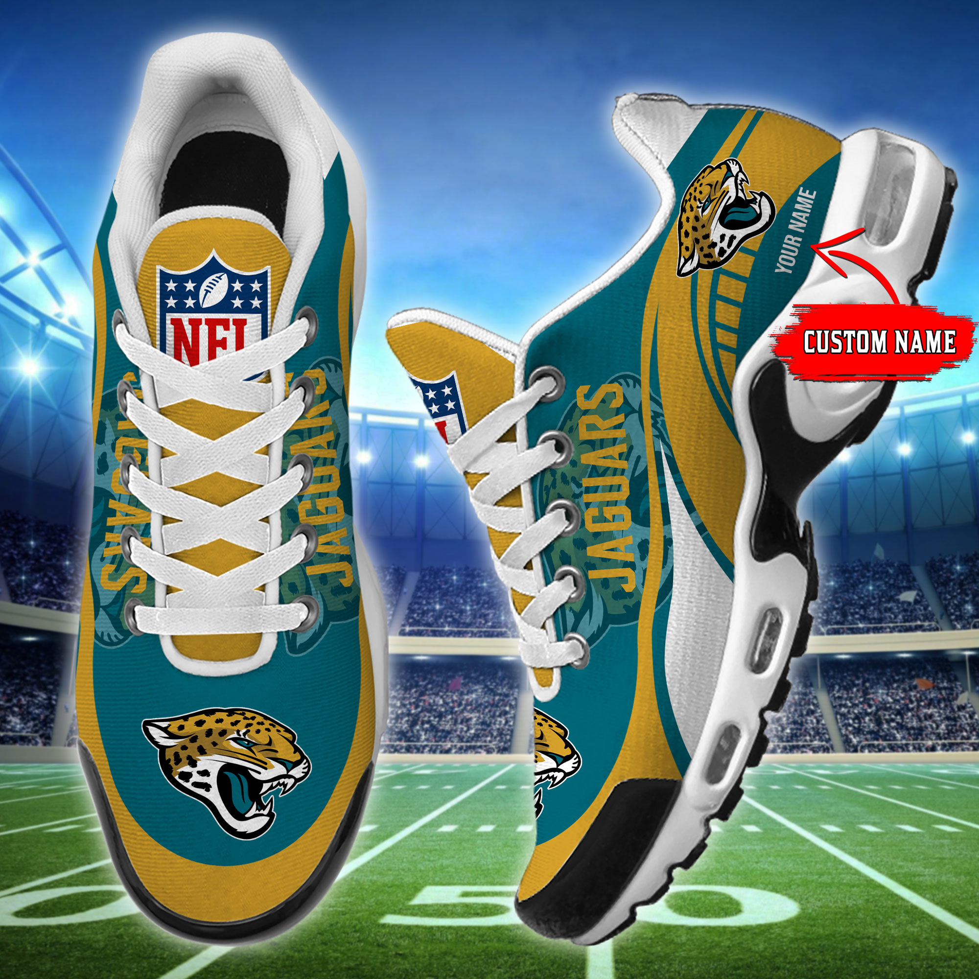 Jacksonville Jaguars-32 Teams TN H56 SHOES Cool Gift-SP18082347ID02