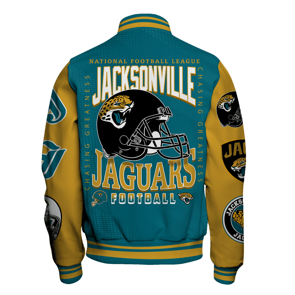 Jacksonville Jaguars American Football Conference Unisex Varsity Jacket V3