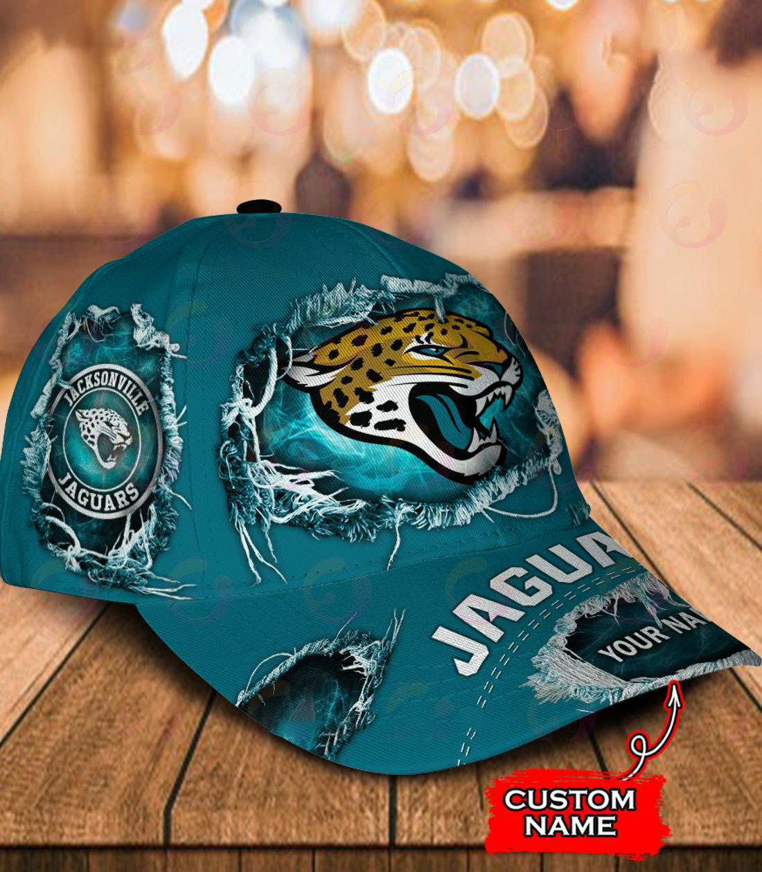 Jacksonville Jaguars-Personalized Classic Cap-V2