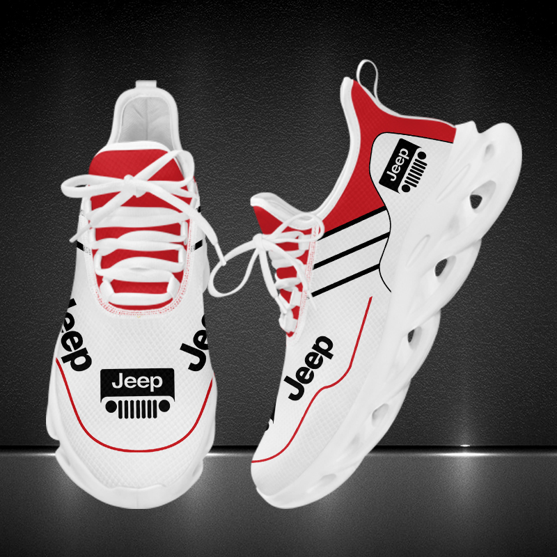 Jeep Red and White Sneakers Shoes