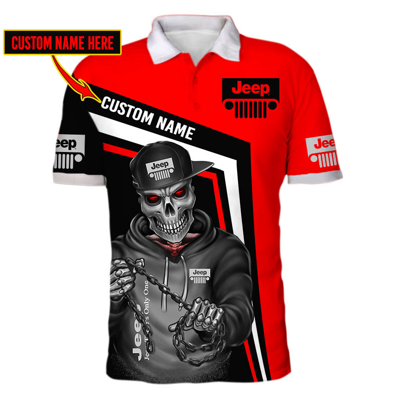 Jeep Skull Tshirt, sweatshirt, Polo, Hawaiian, Hoodie 3D Apparel Full Printing Custom Name