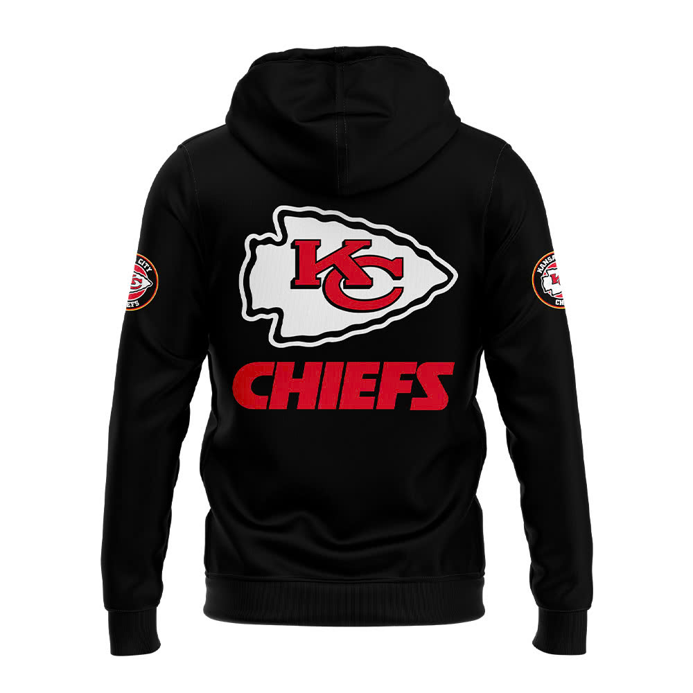 Kansas City Chiefs Blackout Pullover Hoodie
