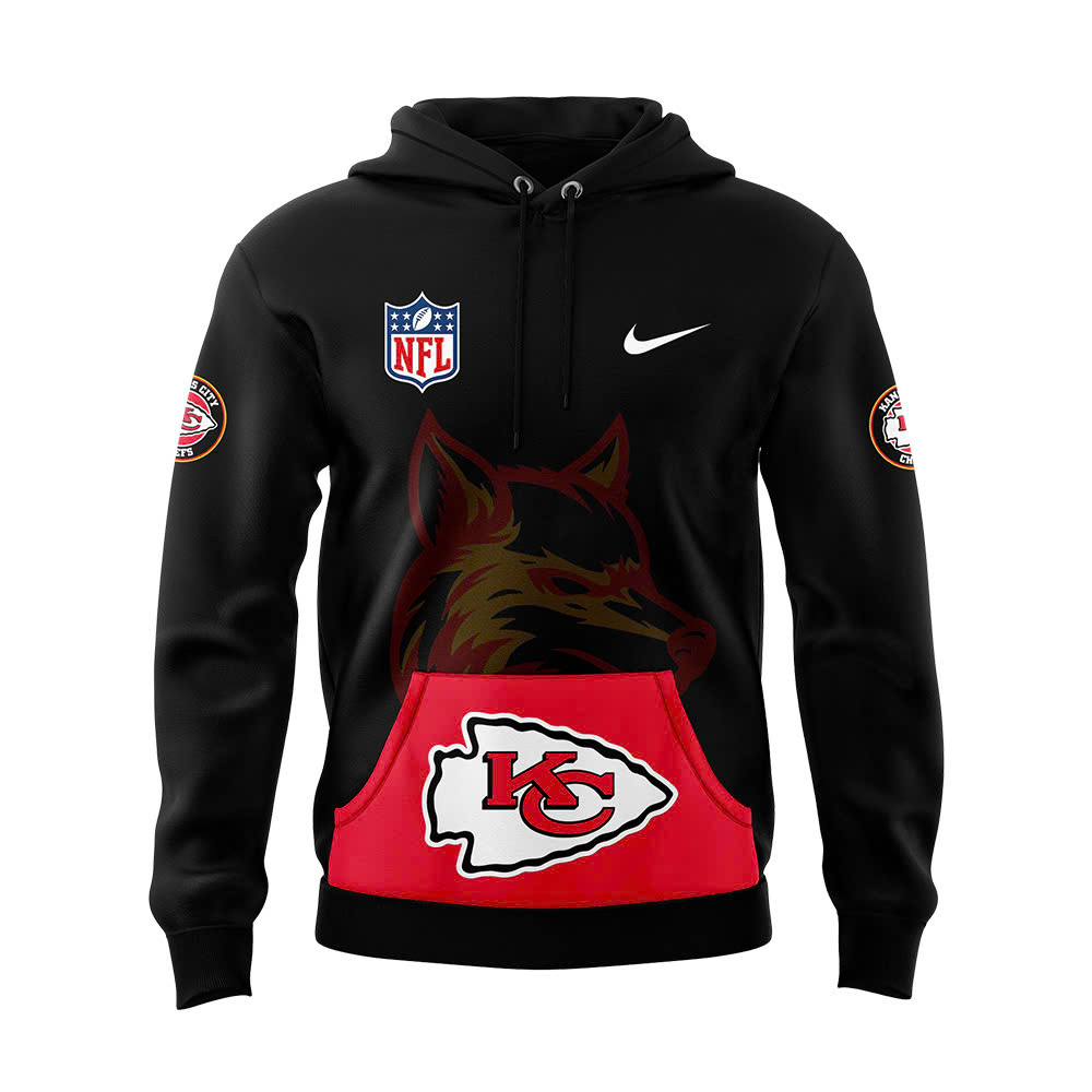 Kansas City Chiefs Blackout Pullover Hoodie