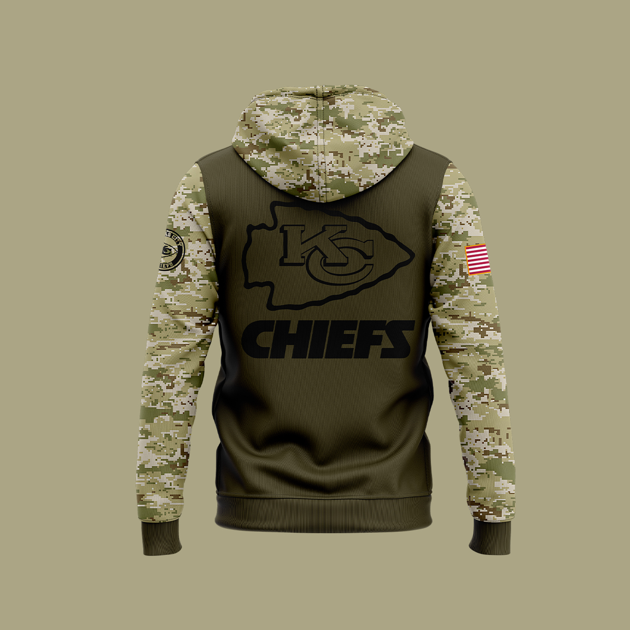 Kansas City Chiefs Camo Salute to Service Hoodie V2