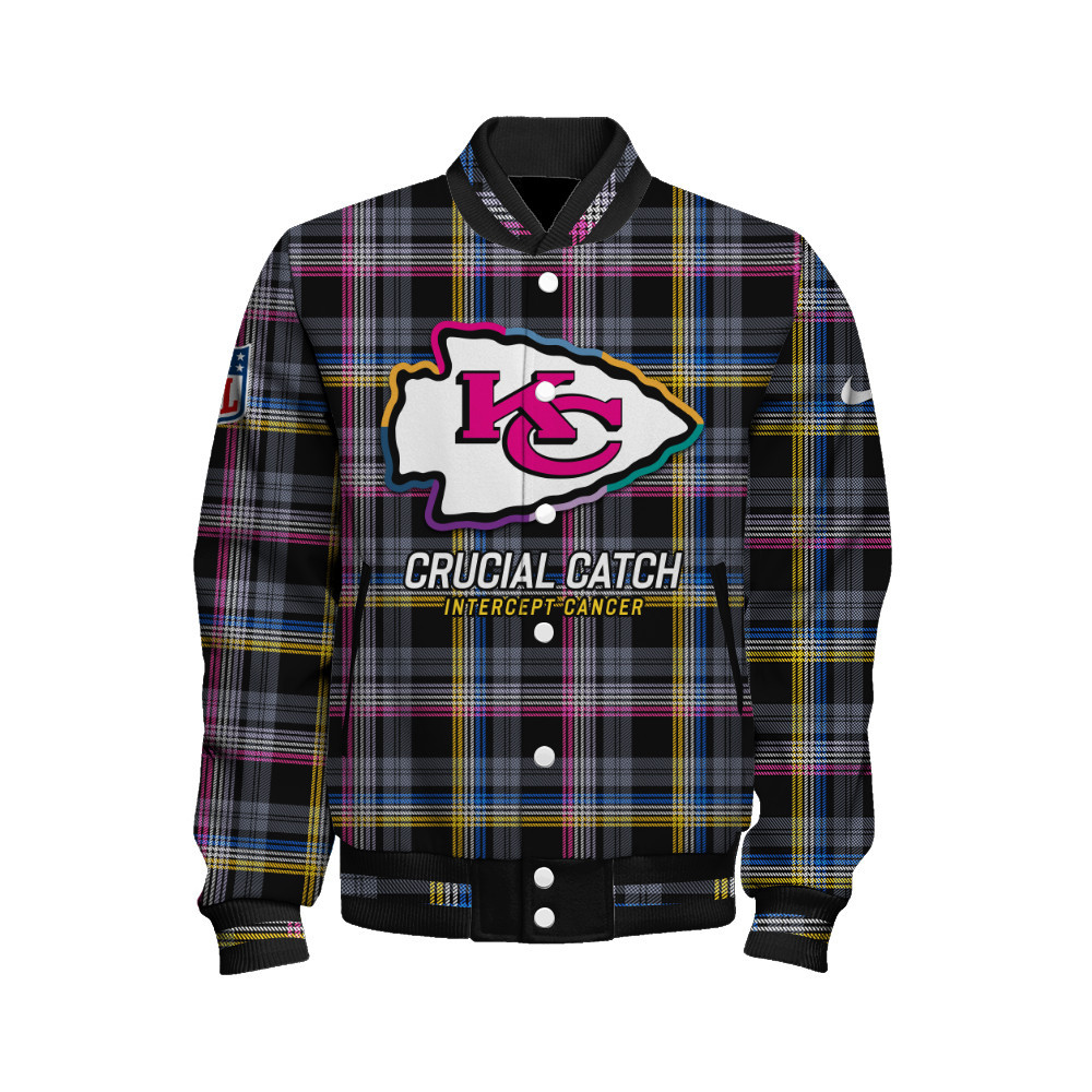 Kansas City Chiefs National Football League Crucial Catch Unisex Varsity Jacket