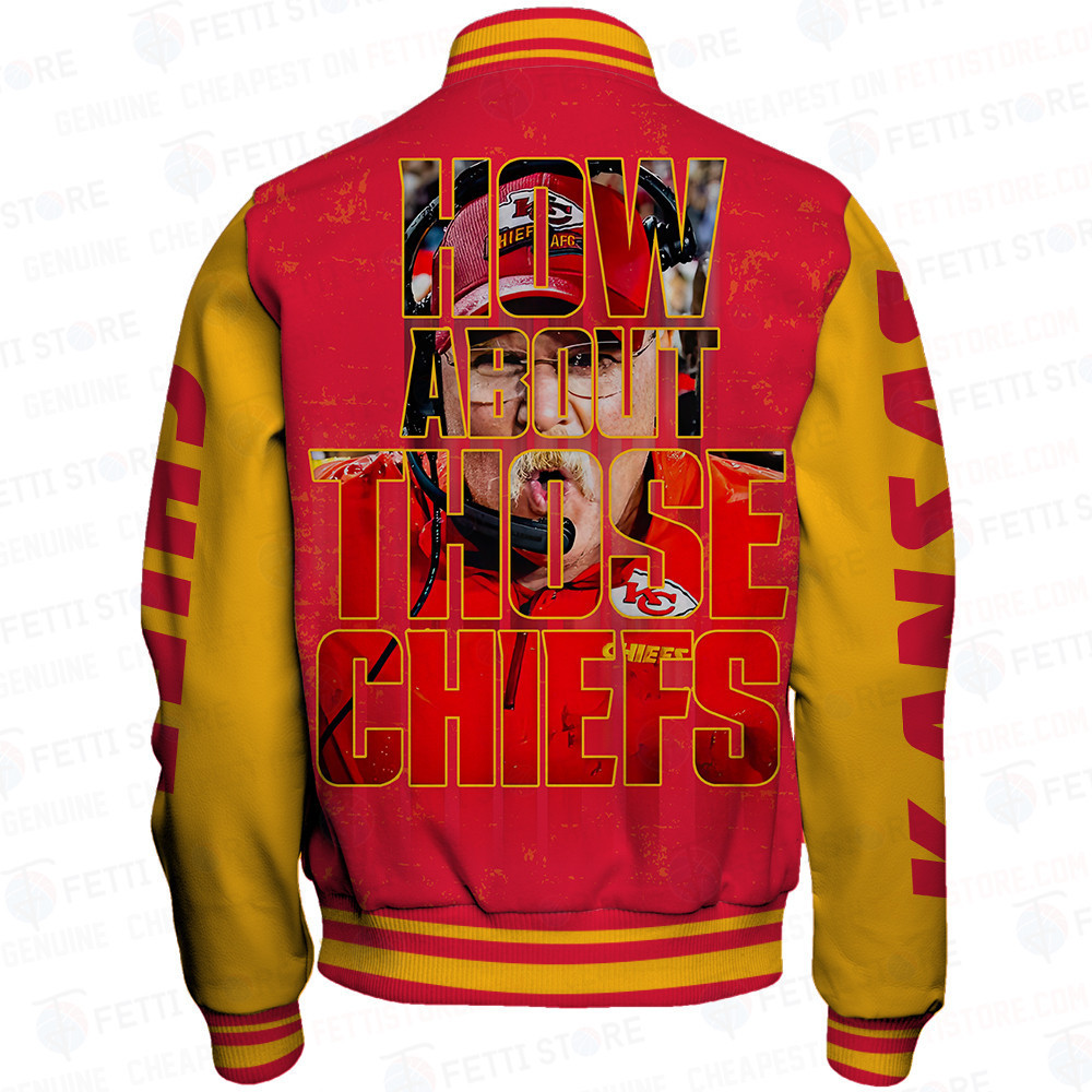 Kansas City Chiefs National Football League Print Varsity Jacket STM V6