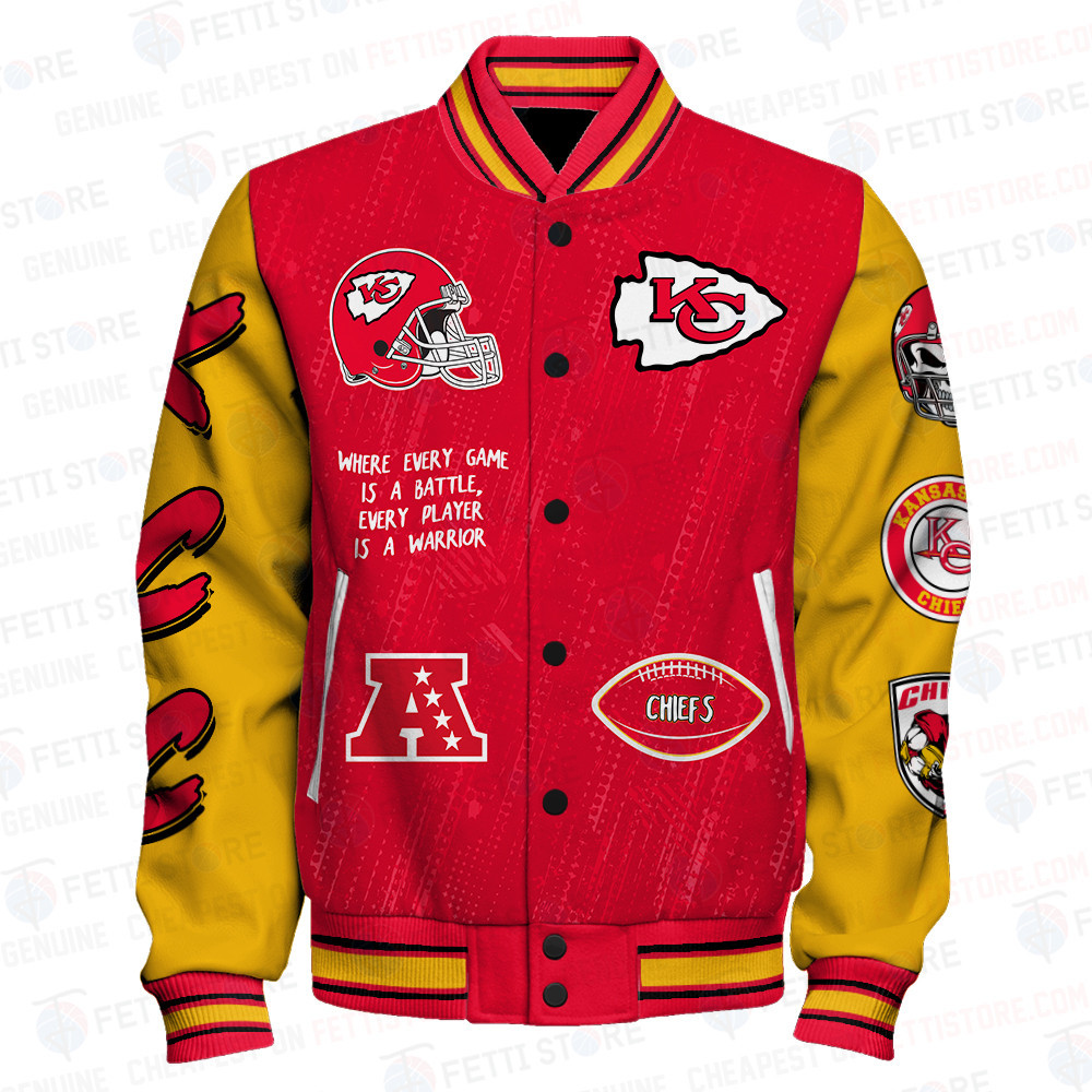 Kansas City Chiefs National Football League Unisex Varsity Jacket SFAT V5