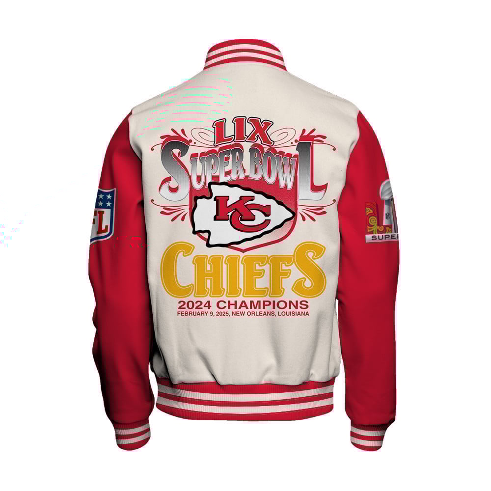 Kansas City Chiefs Super Bowl LIX Celebrate The Victory Varsity Jacket