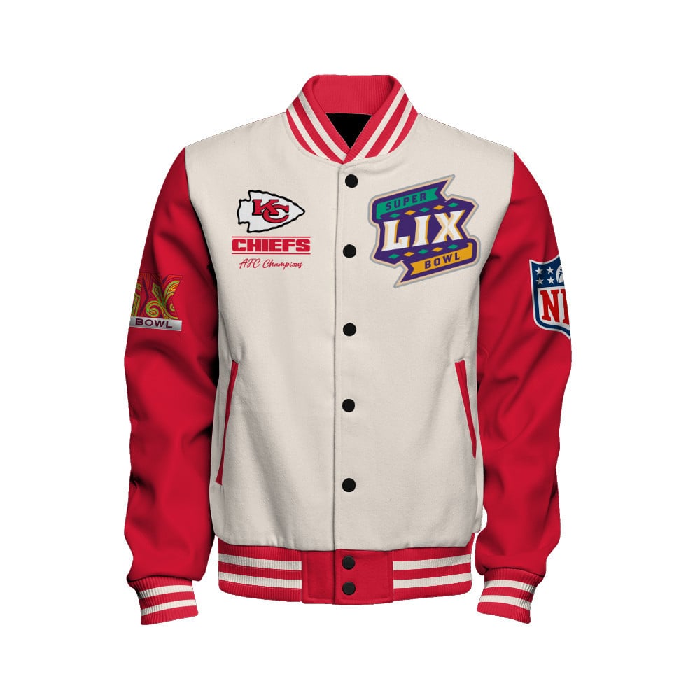 Kansas City Chiefs Super Bowl LIX Celebrate The Victory Varsity Jacket