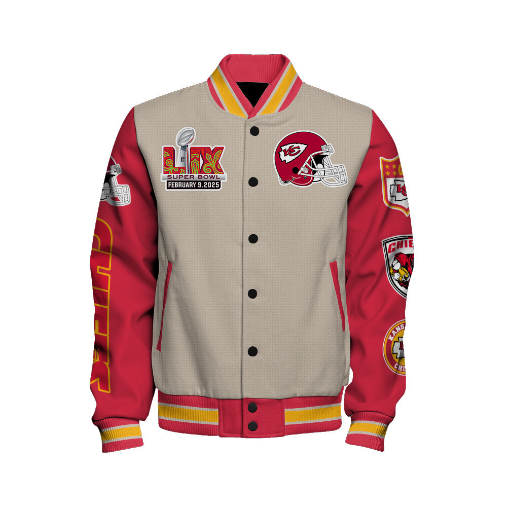Kansas City Chiefs Super Bowl LIX Lead The Way Varsity Jacket