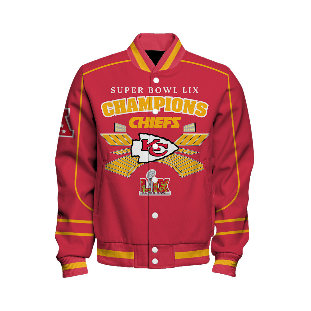 Kansas City Chiefs Super Bowl LIX The New King Varsity Jacket