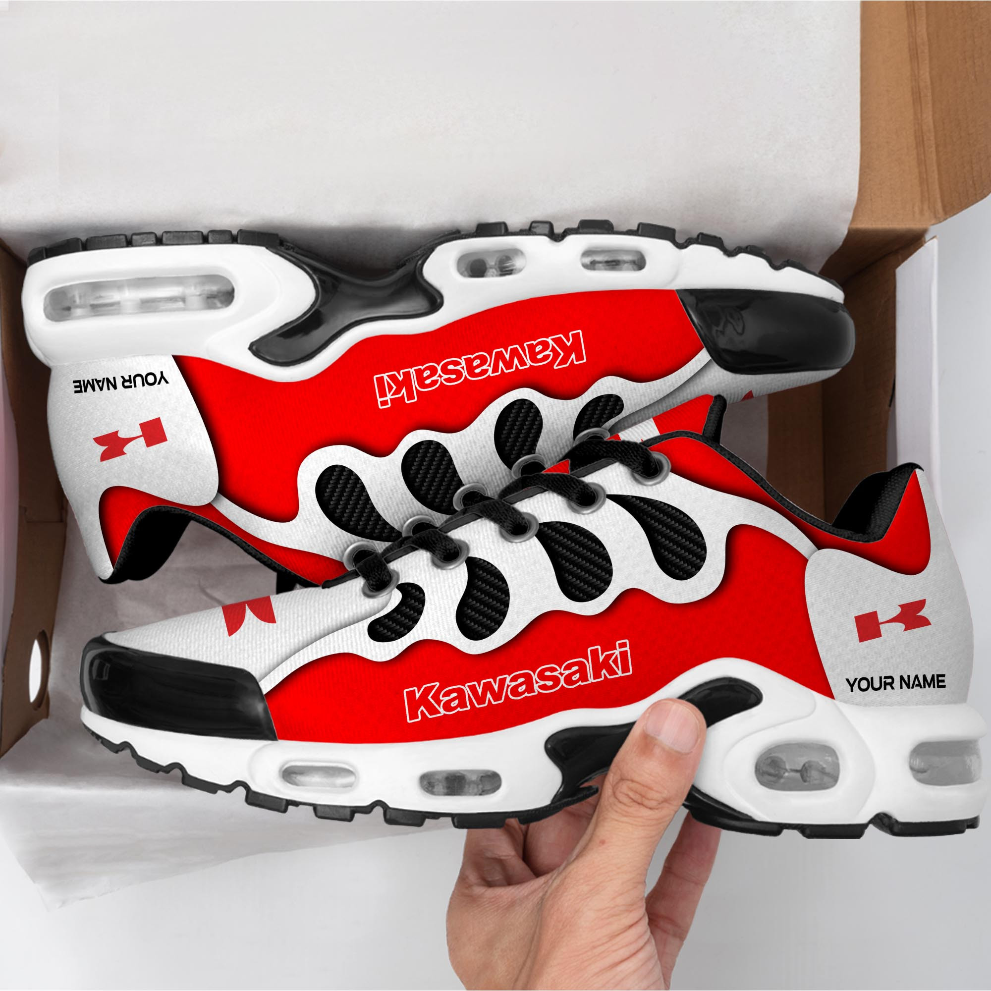 Kawasaki Personalized Name Air Cushion Sports Shoes 0600