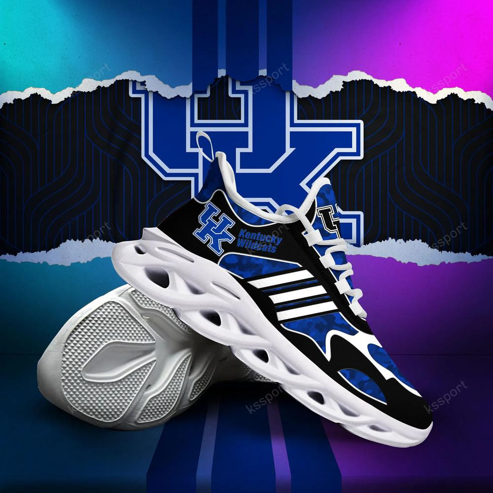 Kentucky Wildcats Max Soul Clunky, Camo Running Sneakers For Fan Ever