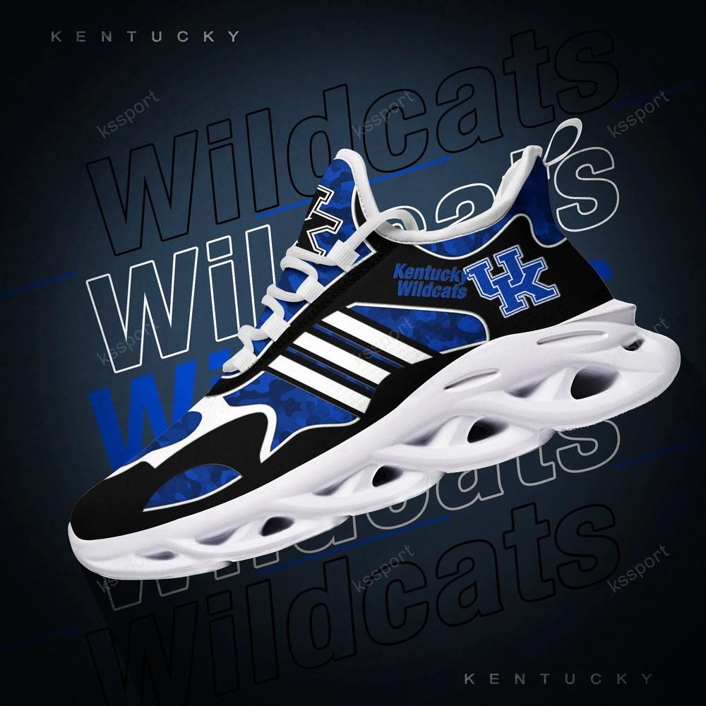 Kentucky Wildcats Max Soul Clunky, Camo Running Sneakers For Fan Ever