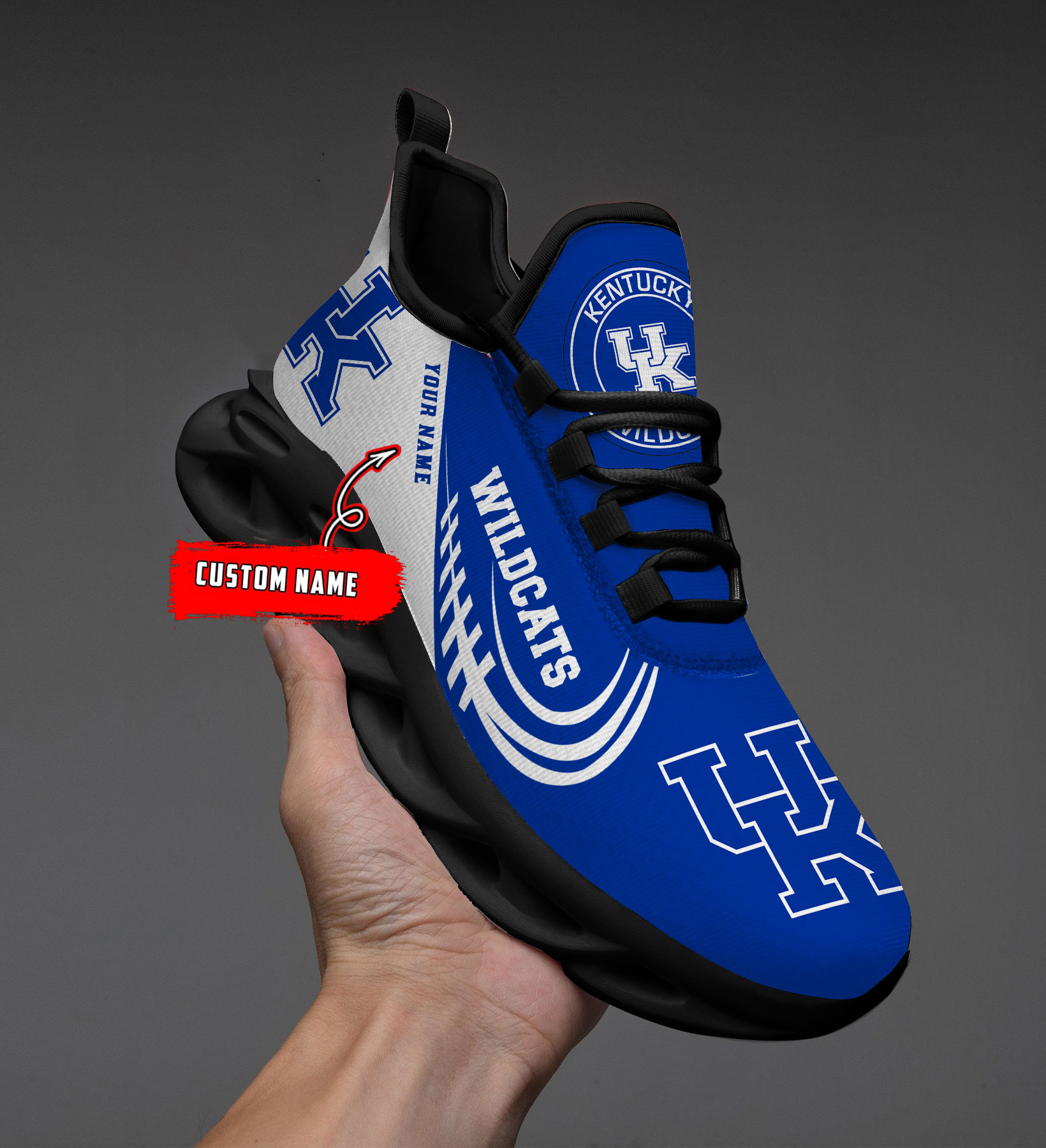 Kentucky Wildcats PERSONALIZED MAX SOUL SHOES T1