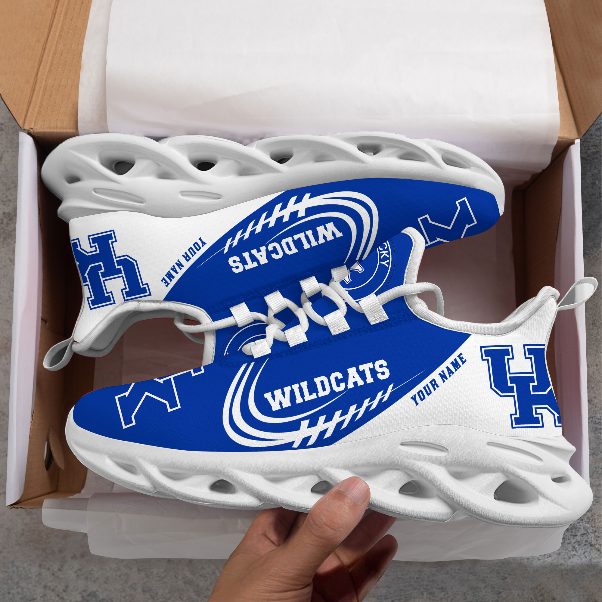 Kentucky Wildcats PERSONALIZED MAX SOUL SHOES T1