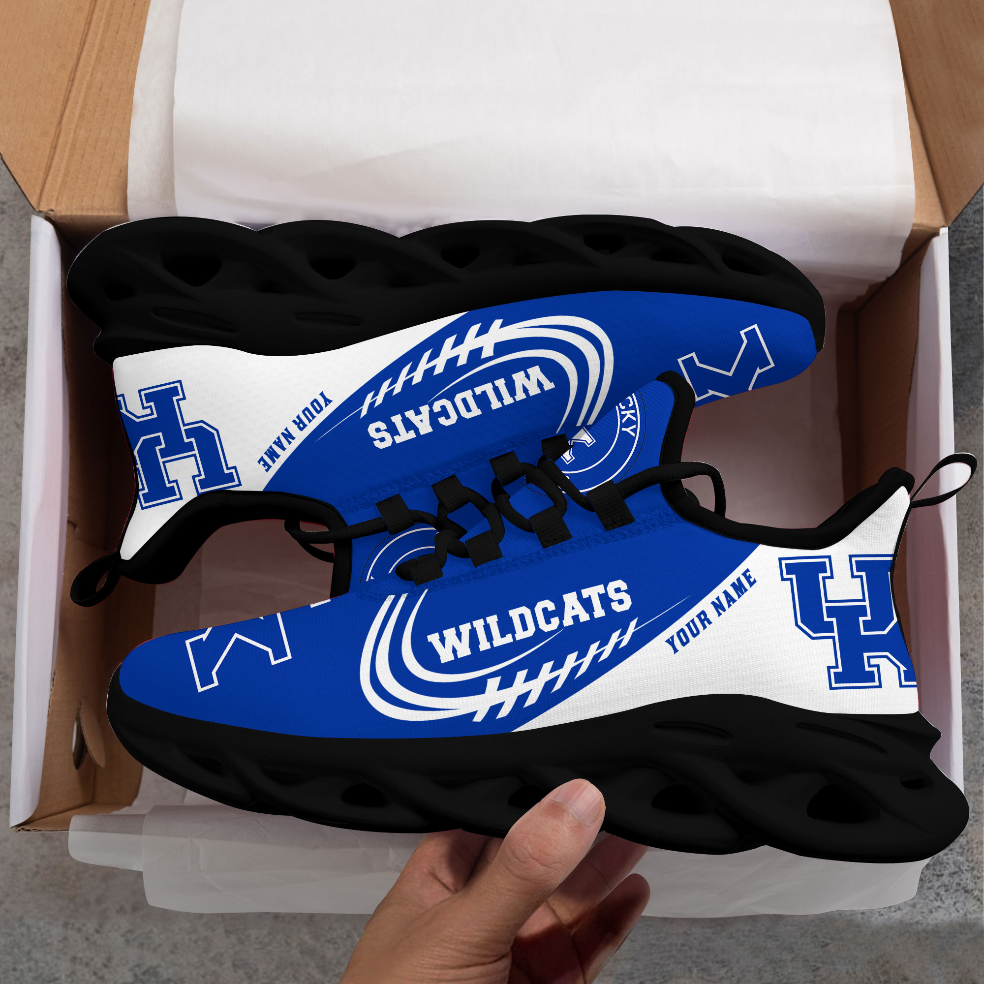 Kentucky Wildcats PERSONALIZED MAX SOUL SHOES T1