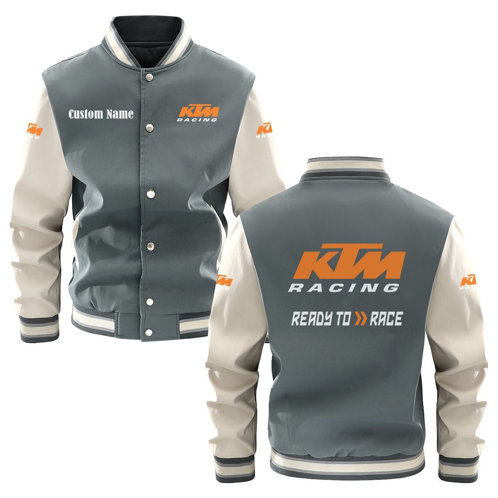 KTM Varsity Jacket, Baseball jacket, Letterman Jacket Customize Name, Multicolor