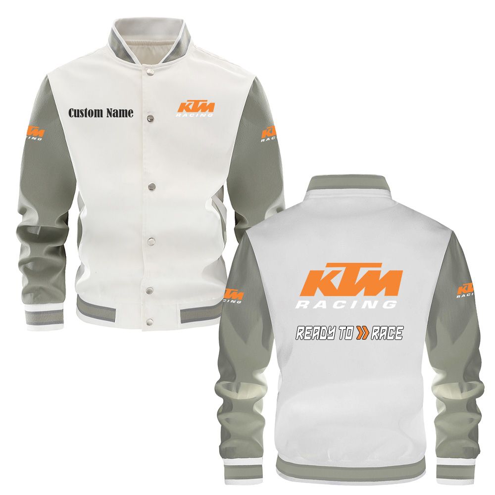 KTM Varsity Jacket, Baseball jacket, Letterman Jacket Customize Name, Multicolor