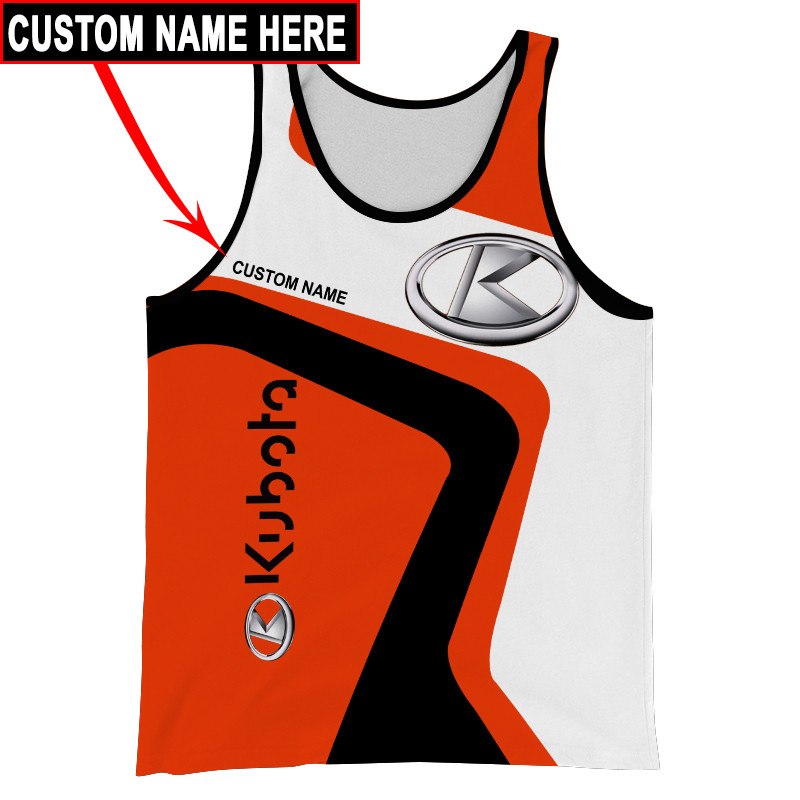 Kubota t-shirt hoodie apparel 3D full printing