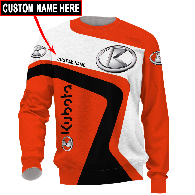 Kubota t-shirt hoodie apparel 3D full printing