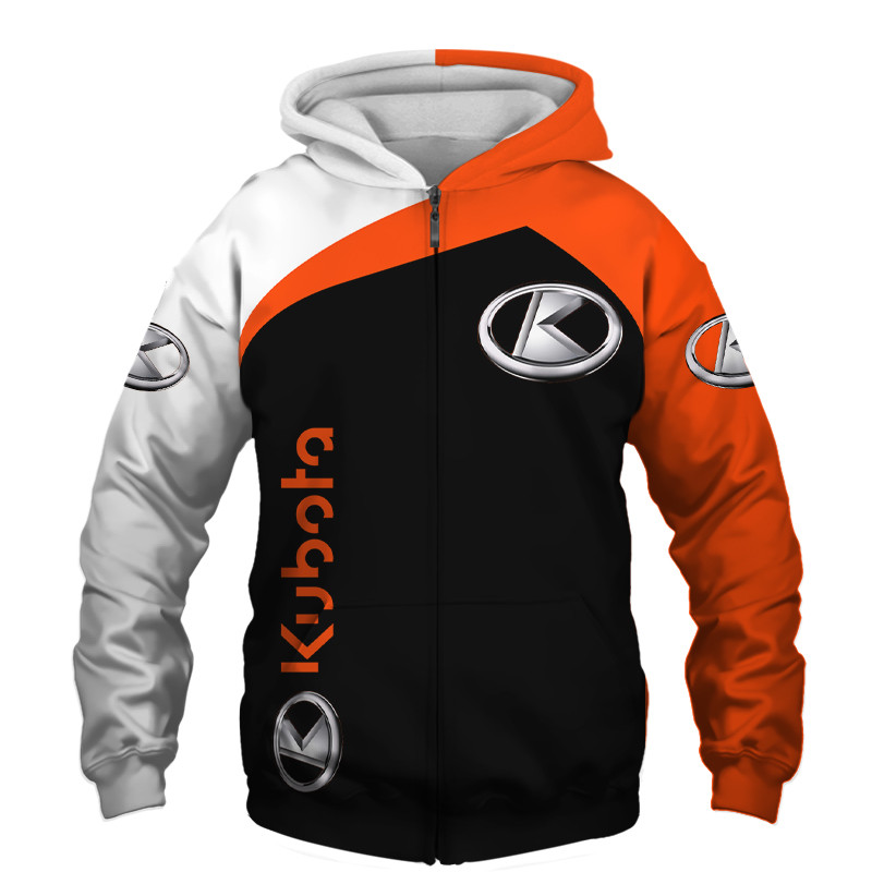 Kubota t-shirt hoodie apparel 3D full printing