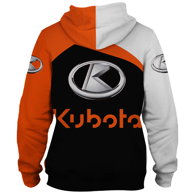Kubota t-shirt hoodie apparel 3D full printing