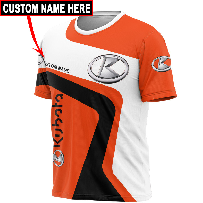 Kubota t-shirt hoodie apparel 3D full printing