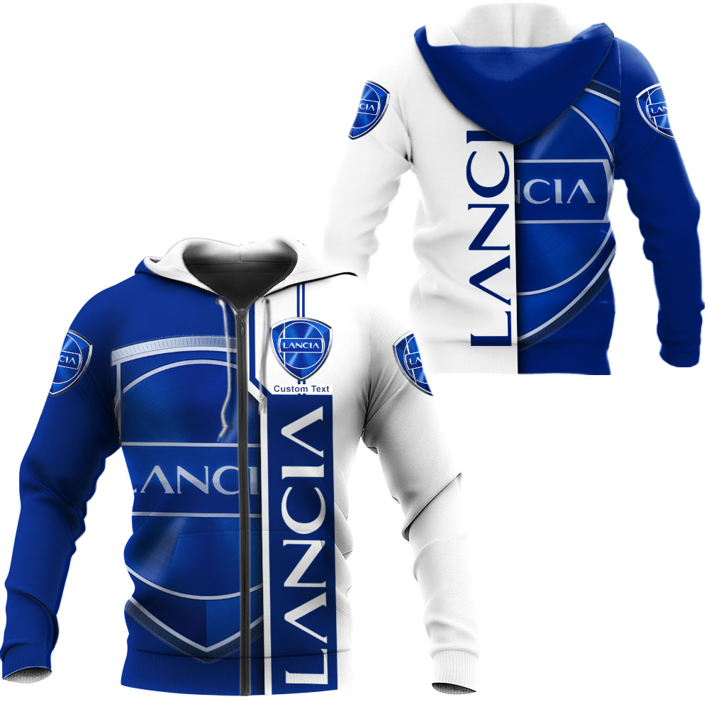 Lancia 3D Apparel Zip Hoodie,Pant,Polo, Button Hawaii Shirt Personalized
