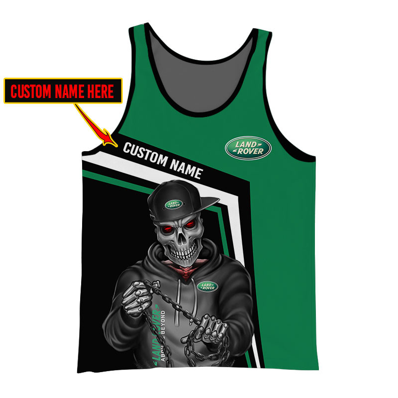 Land Rover Skull Tshirt, sweatshirt, Polo, Hawaiian, Hoodie 3D Apparel Full Printing Custom Name