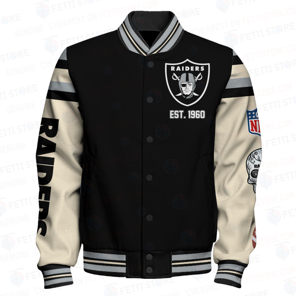 Las Vegas Raiders National Football League Print Varsity Jacket SFAT V2